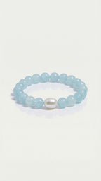 Australian South Sea & Aquamarine Bracelet — Levendi Jewellers