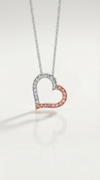 Argyle Essence - Pink Heart Pendant — Levendi Jewellers