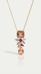 Neptune's Garden - Morganite Pendant 9.29 ct — Levendi Jewellers