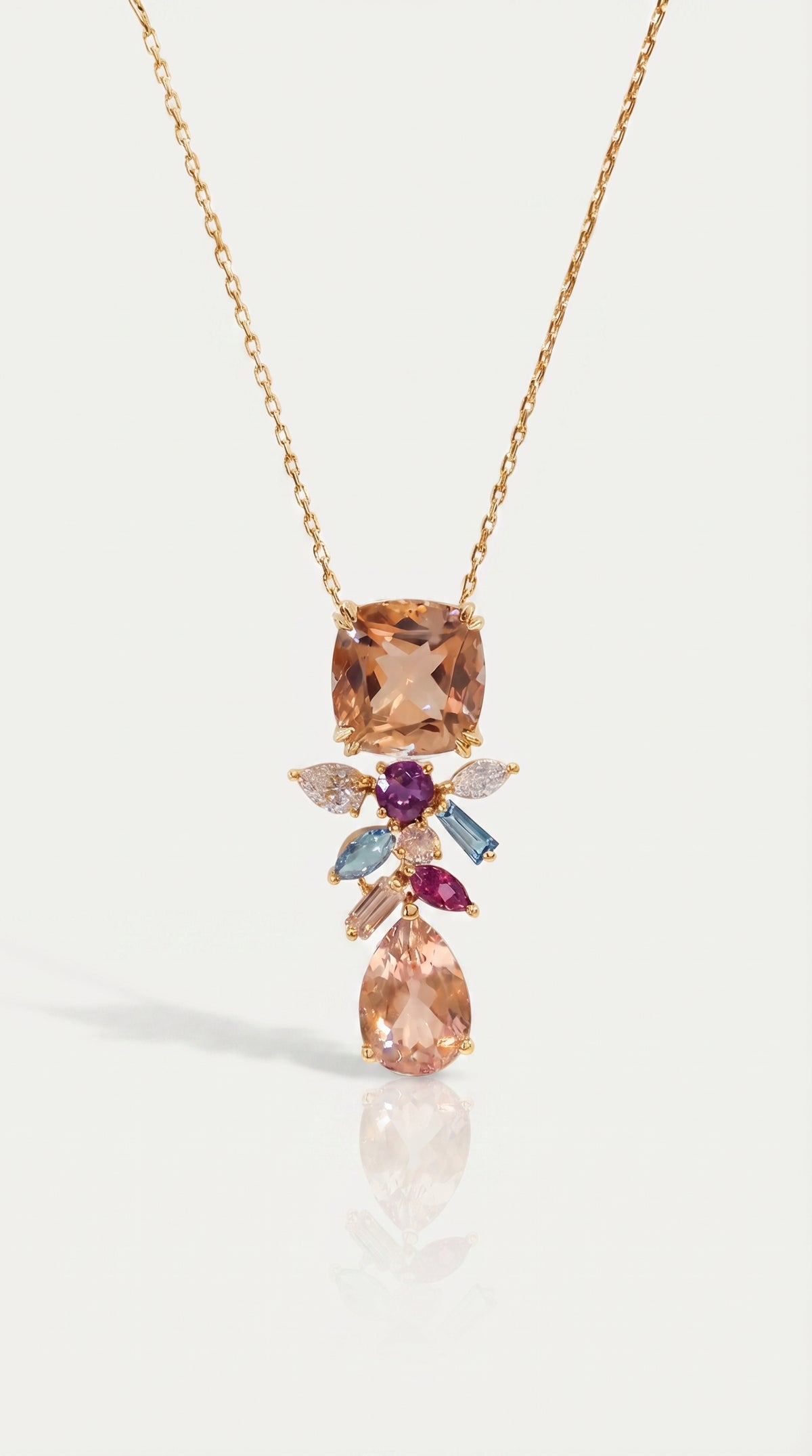 Neptune's Garden - Morganite Pendant 9.29 ct — Levendi Jewellers