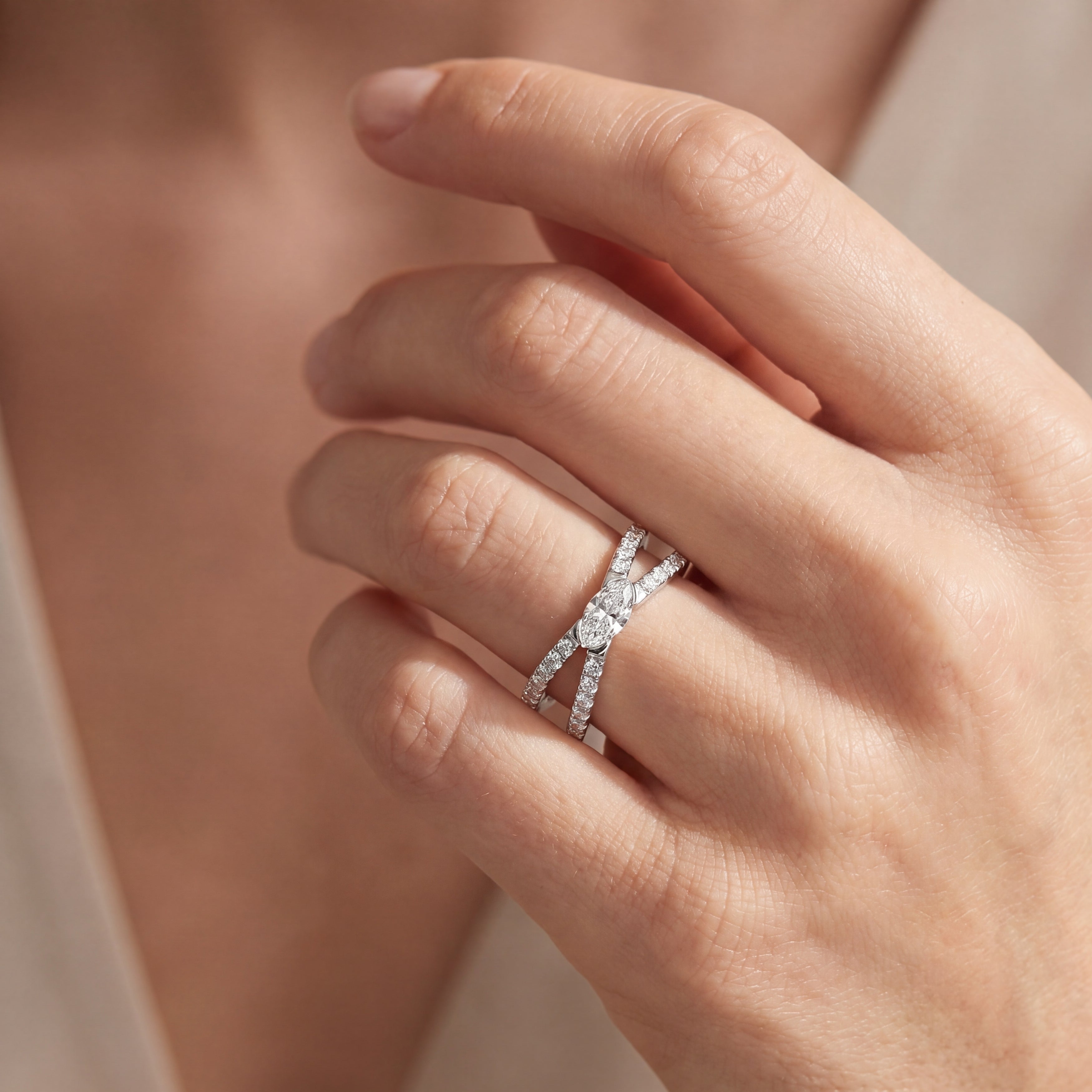 The Millennium - Marquise & Diamond Ring