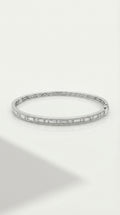 Baguette-Set Diamond Bangle