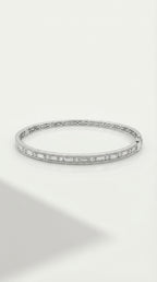 Baguette-Set Diamond Bangle — Levendi Jewellers