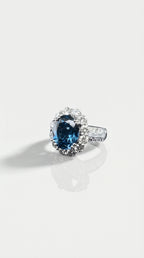 The Midnight Blue Ceylon Sapphire Ring 7CT — Levendi Jewellers