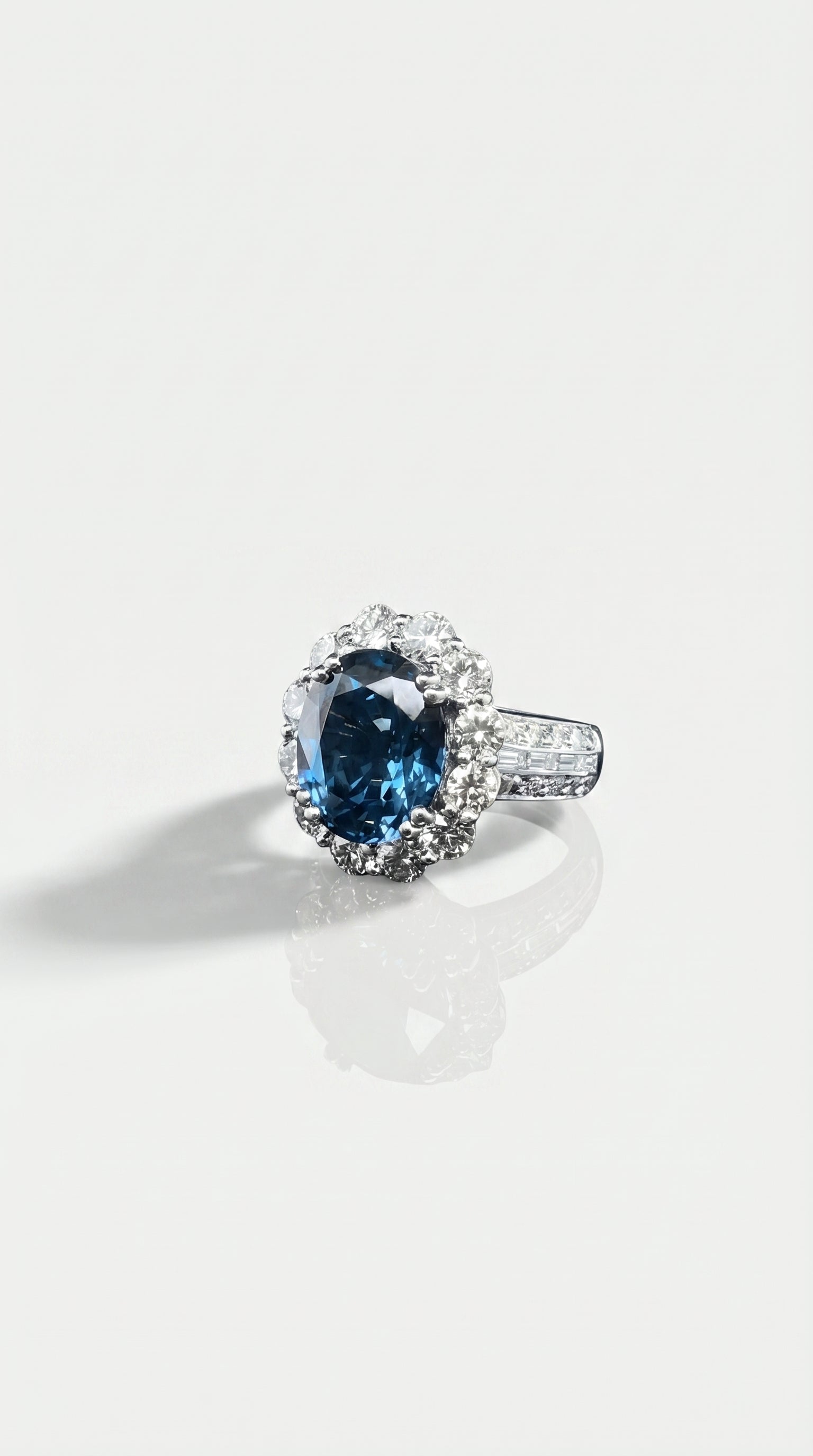 The Midnight Blue Ceylon Sapphire Ring 7CT