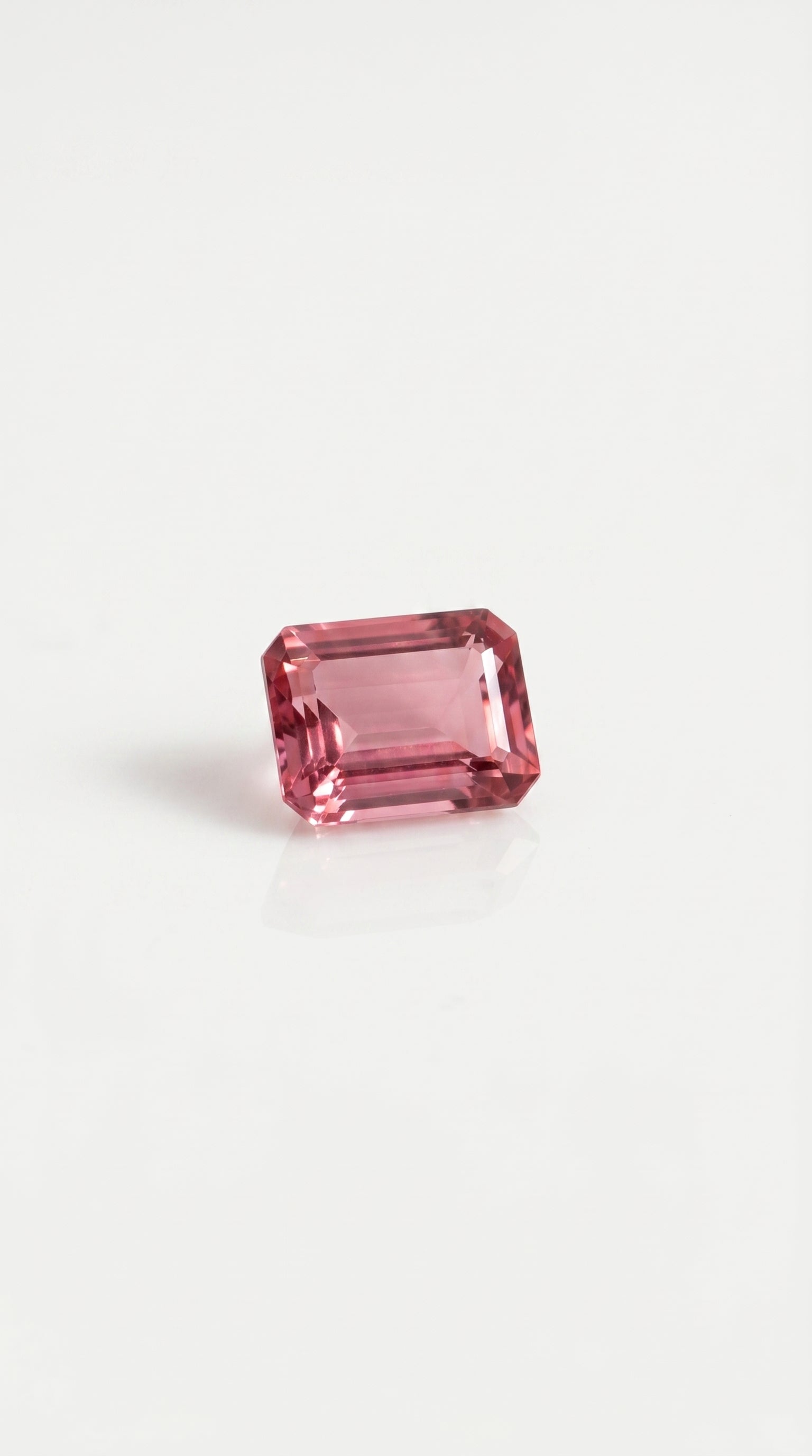 Loose Gemstone - Emerald Cut Pink Tourmaline 2.40 ct