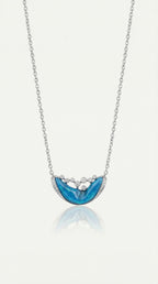 Pure Line - Black Opal & Diamond Pendant — Levendi Jewellers