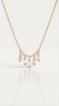 Baguette Drop Petite Necklace