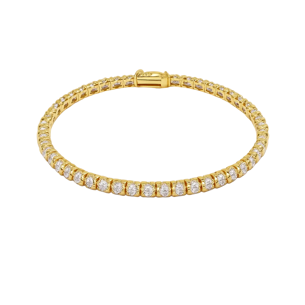 LAB GROWN - Classic Diamond Tennis Bracelet 5.70 ct