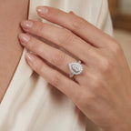 Seraphina Teardrop Diamond Ring, view 2 — Levendi Jewellers