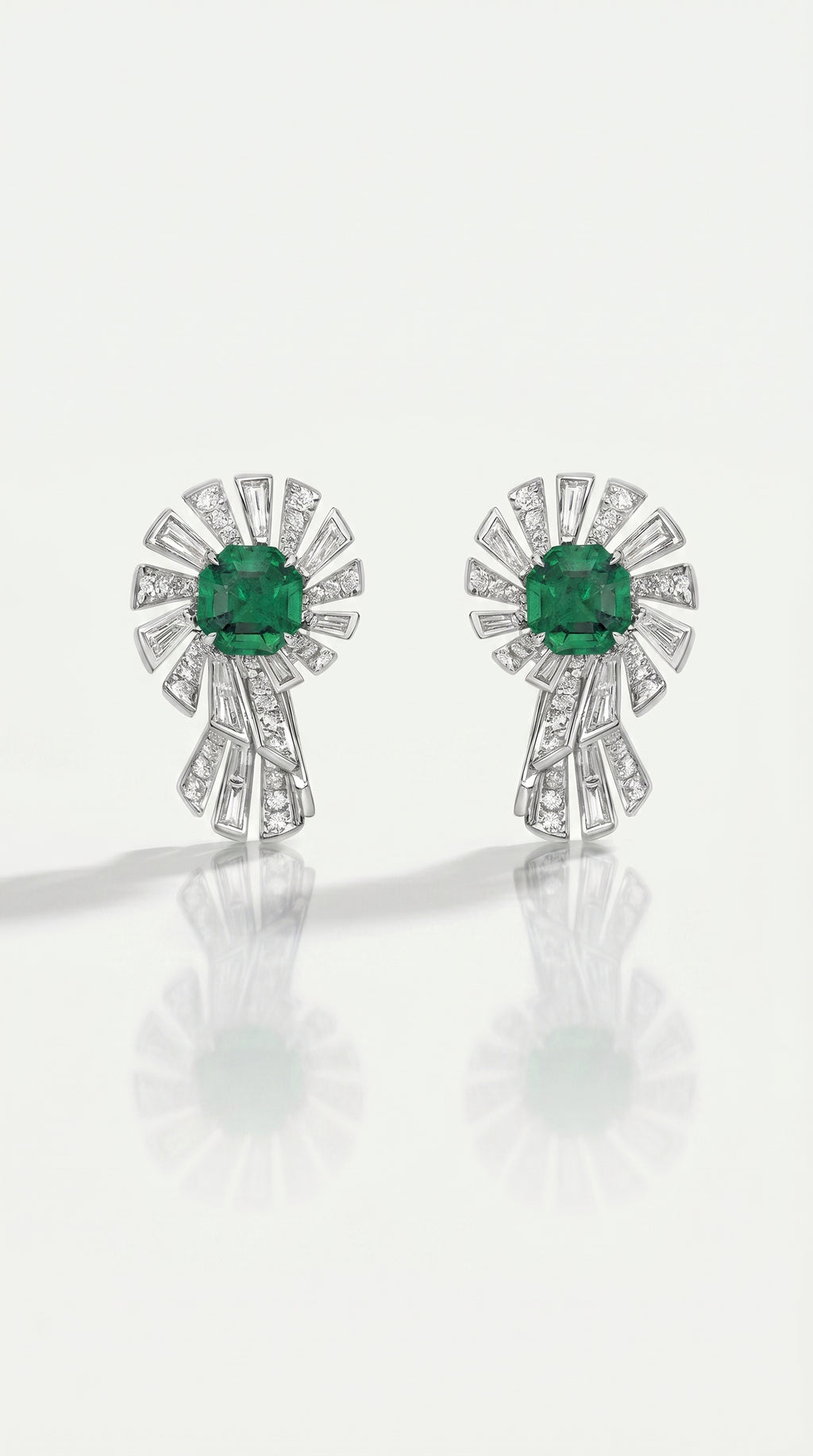 EMERALD & DIAMOND EARRINGS — Levendi Jewellers