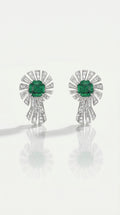 EMERALD & DIAMOND EARRINGS