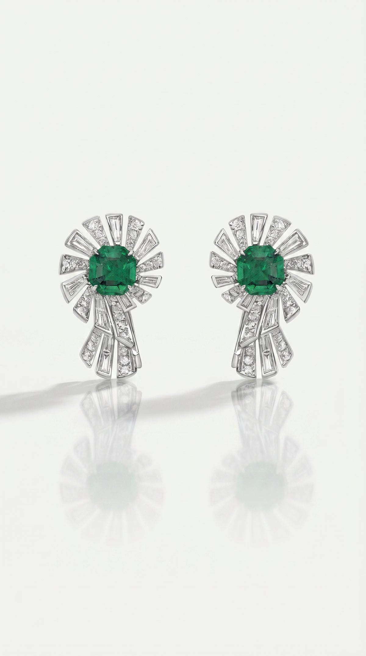 EMERALD & DIAMOND EARRINGS — Levendi Jewellers