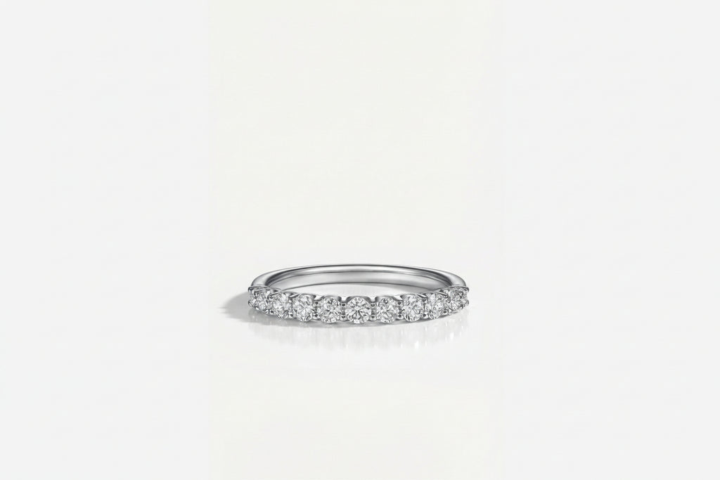Wedding Band - Round Brilliant Cut Full Circle — Levendi Jewellers