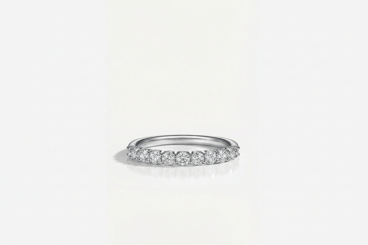 Wedding Band - Round Brilliant Cut Full Circle — Levendi Jewellers