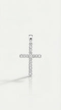 Thea - Grande White Gold Diamond Cross