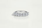 Wedding Band - White Gold 7 Stone Oval Diamond — Levendi Jewellers