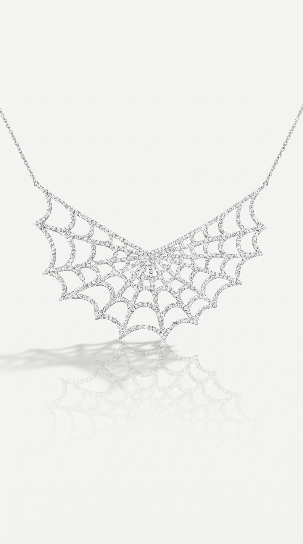 Arachnea Aurea - Web of love large pendant — Levendi Jewellers
