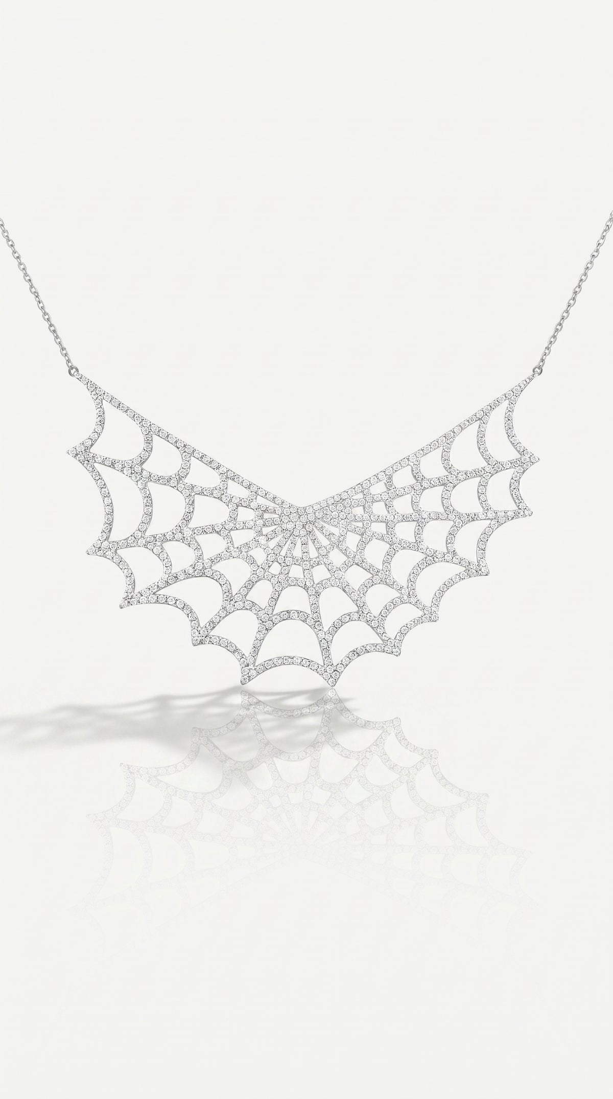 Arachnea Aurea - Web of love large pendant — Levendi Jewellers