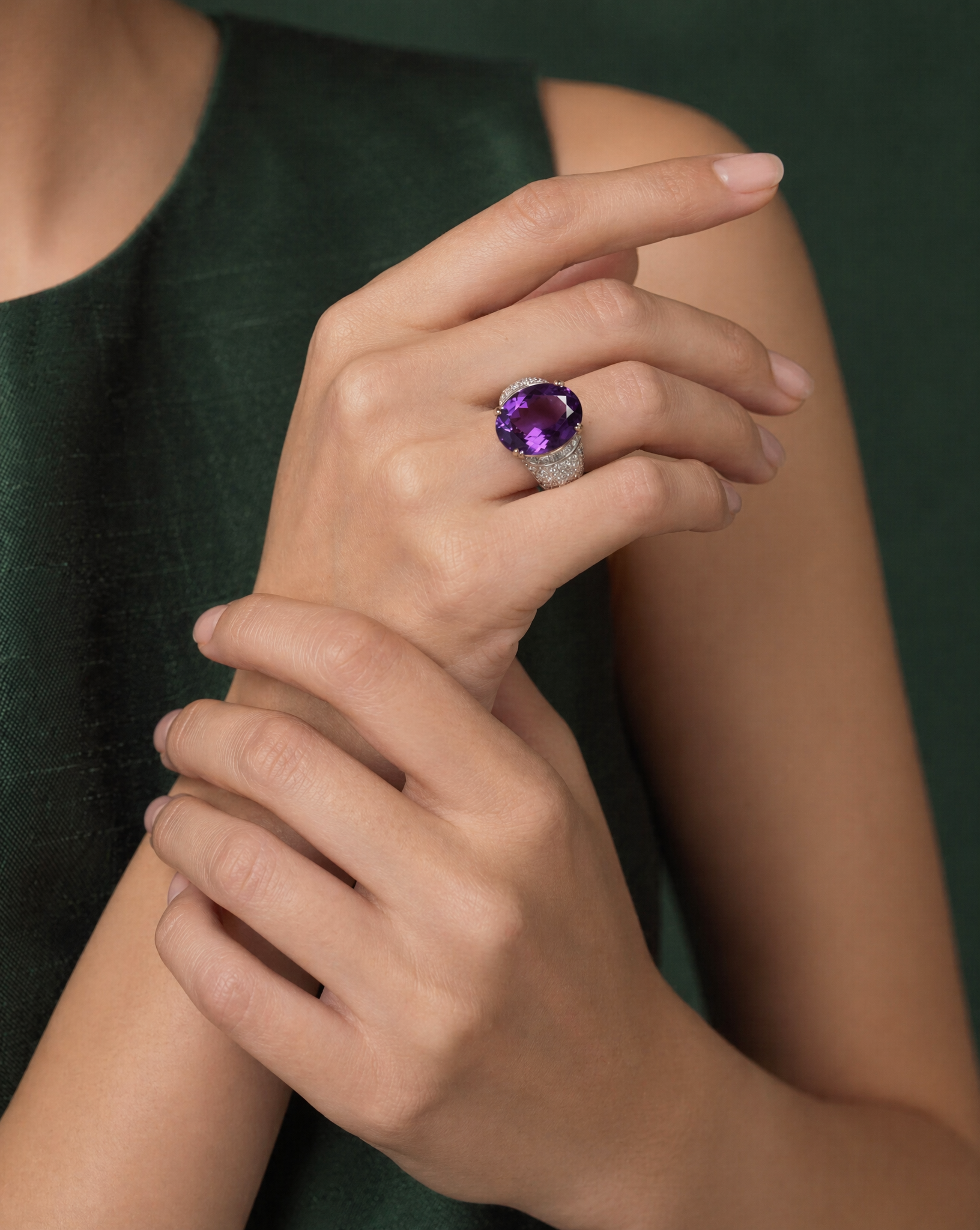Sofia Levendi – Amethyst Cocktail Ring