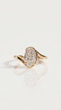 Levendi Wave of Love - Oval Cut Bezel Engagement Ring