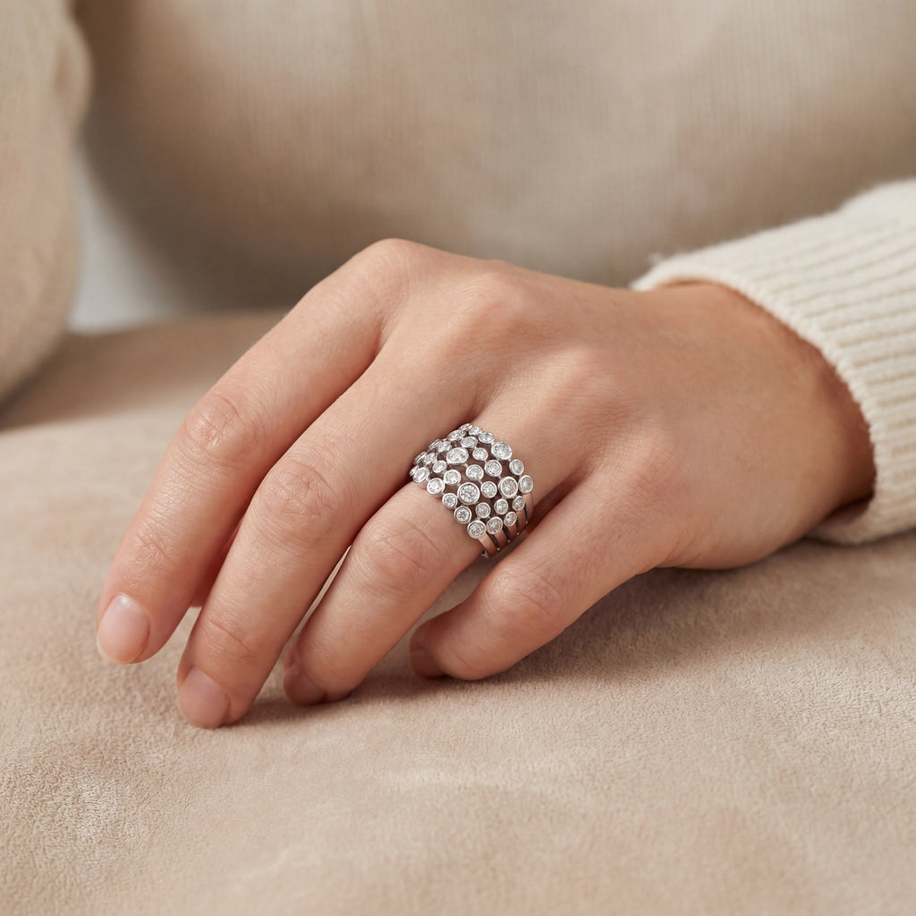 Lumiere Diamond Ring, view 2 — Levendi Jewellers