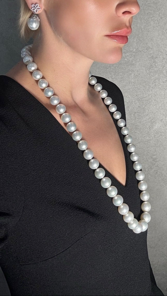 White Australian South Sea Pearls Necklace 17.8mm