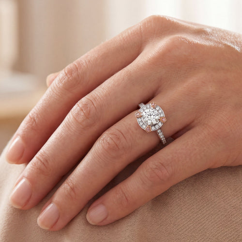 Argyle Essence - Augusta Pink Engagement Ring