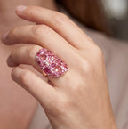 Mosaïque Éternelle Pink Sapphires & Tourmalines Dress Ring, view 2 — Levendi Jewellers
