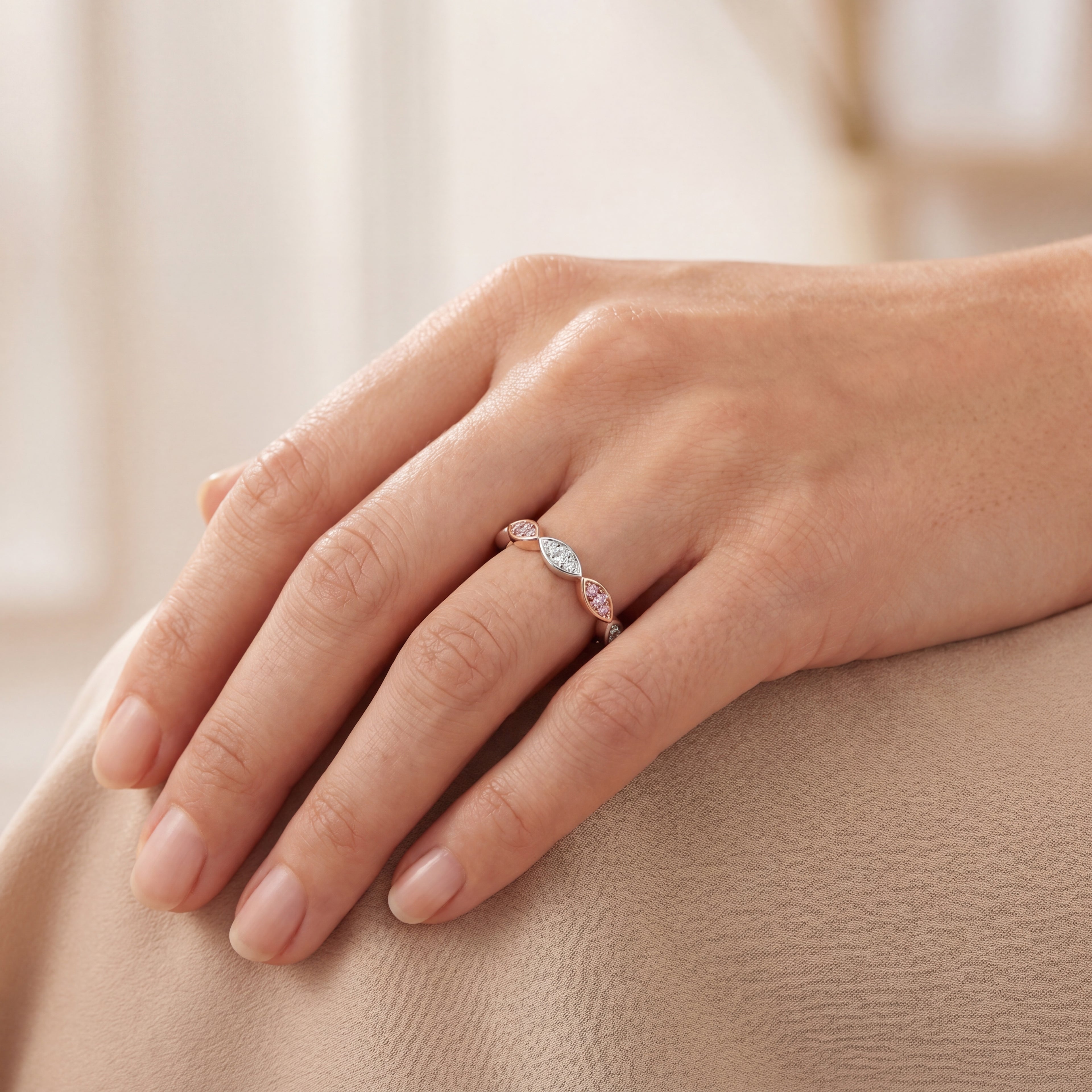 Argyle Essence - Odessa Diamonds Wedding Ring