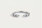 Wedding Band - Open White Gold Baguette and Round Brilliant Cut Diamond — Levendi Jewellers