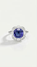 Levendi Tanzanite Flower of Love Ring