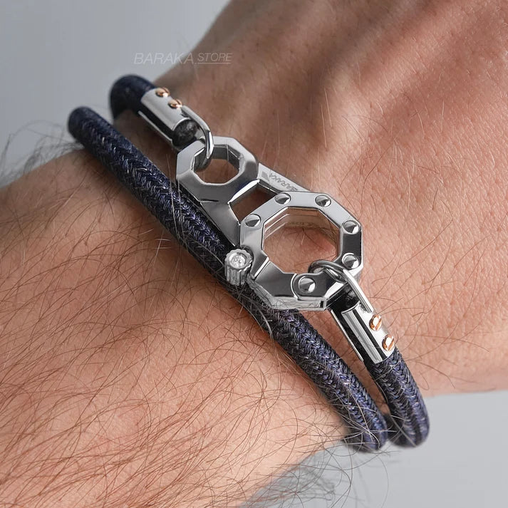 Baraka 8848 Blue Rope Bracelet