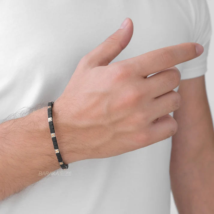 Baraka Cyborg Ceramic Rose Gold Screw Bracelet