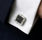 Baraka Black One Cufflinks, view 2 — Levendi Jewellers