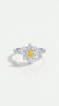 Flora - Oval Yellow Diamond 0.50ct