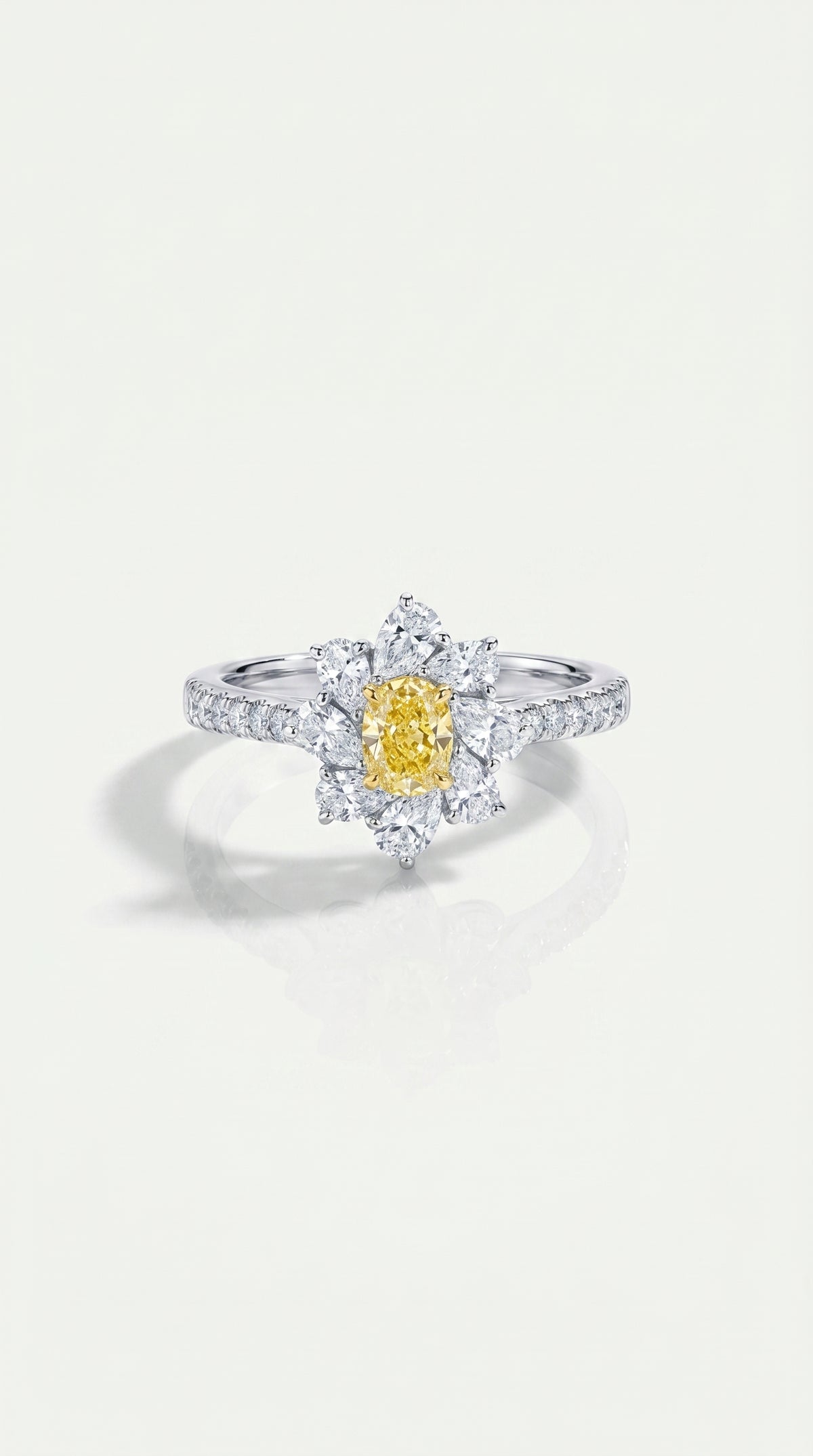 Flora - Oval Yellow Diamond 0.50ct — Levendi Jewellers