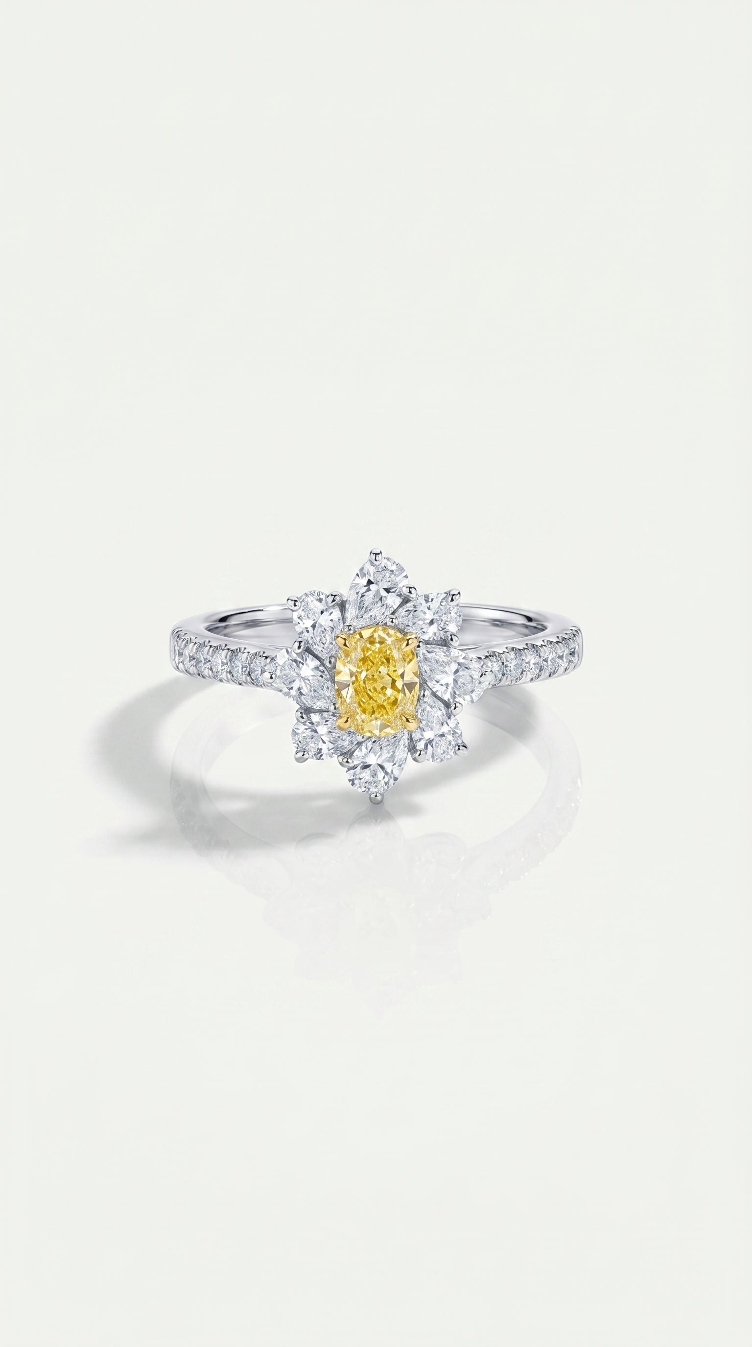 Flora - Oval Yellow Diamond 0.50ct