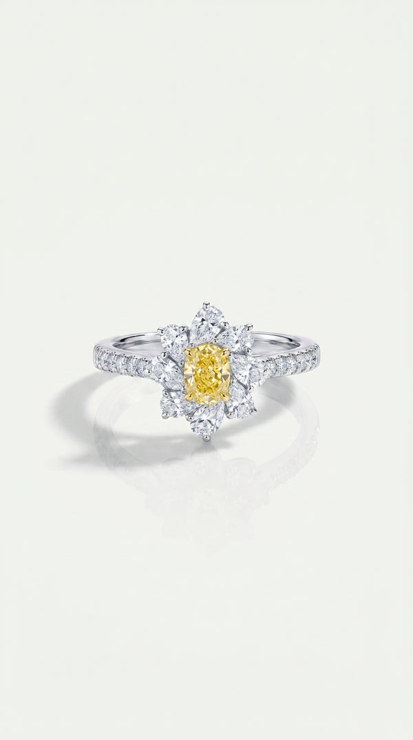 Flora - Oval Yellow Diamond 0.50ct — Levendi Jewellers