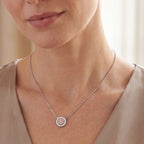 Argyle Essence - Odessa Pink Diamonds Halo Pendant, view 2 — Levendi Jewellers