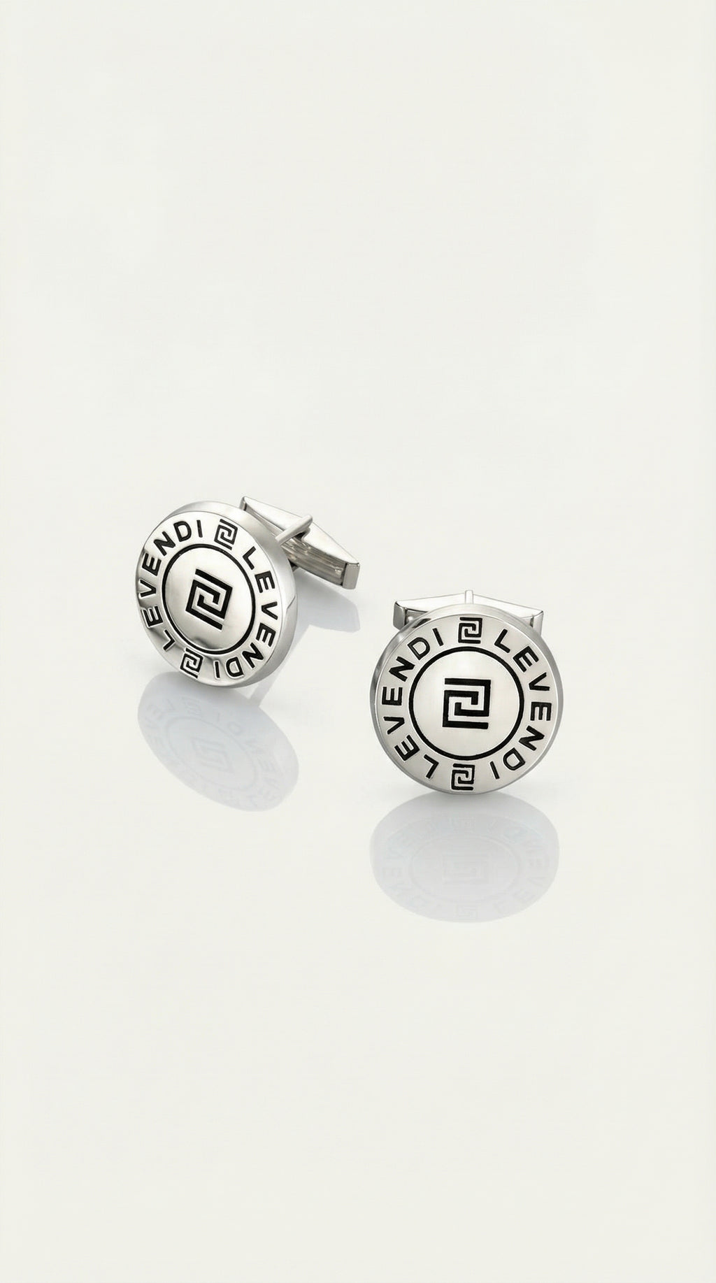 Silver Levendi Signature Cufflinks — Levendi Jewellers