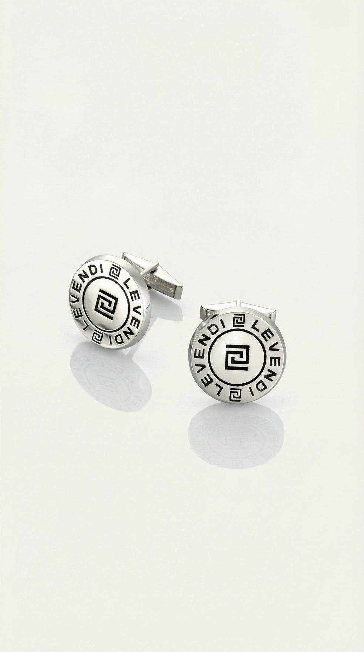 Silver Levendi Signature Cufflinks — Levendi Jewellers