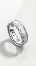 Full Circle Diamond Edge Set Ring