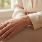 Pure Line - 6 Marquise Bezel Set Fine Bracelet, view 2 — Levendi Jewellers