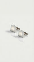 Silver Square Matt Cufflinks
