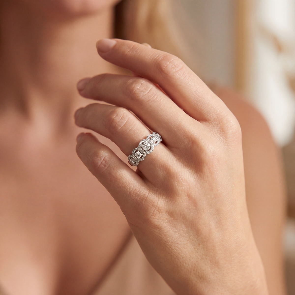 Diamond Dress Ring, view 2 — Levendi Jewellers