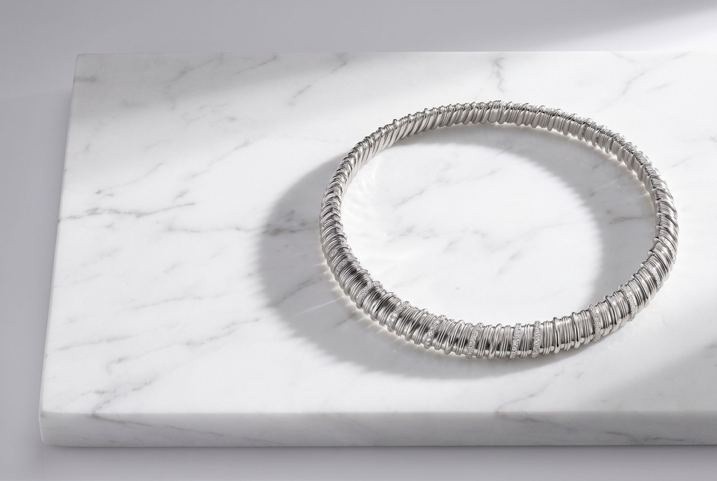 The Collar - Structural Diamond Choker — Levendi Jewellers, hero