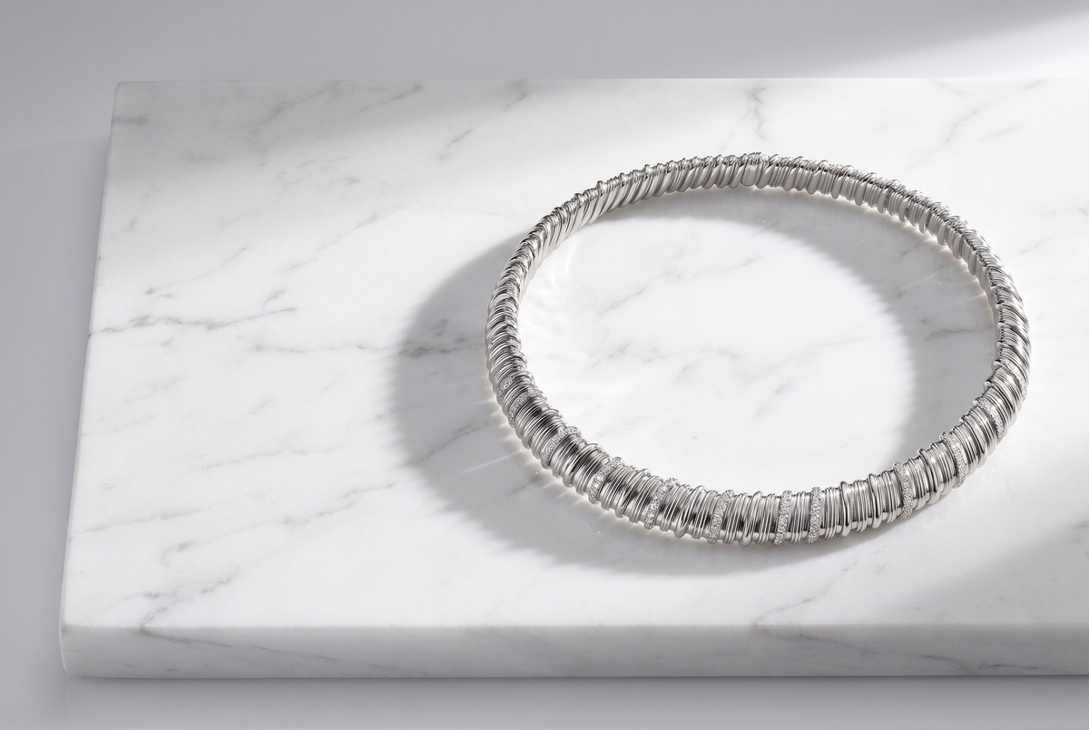 The Collar - Structural Diamond Choker — Levendi Jewellers, hero