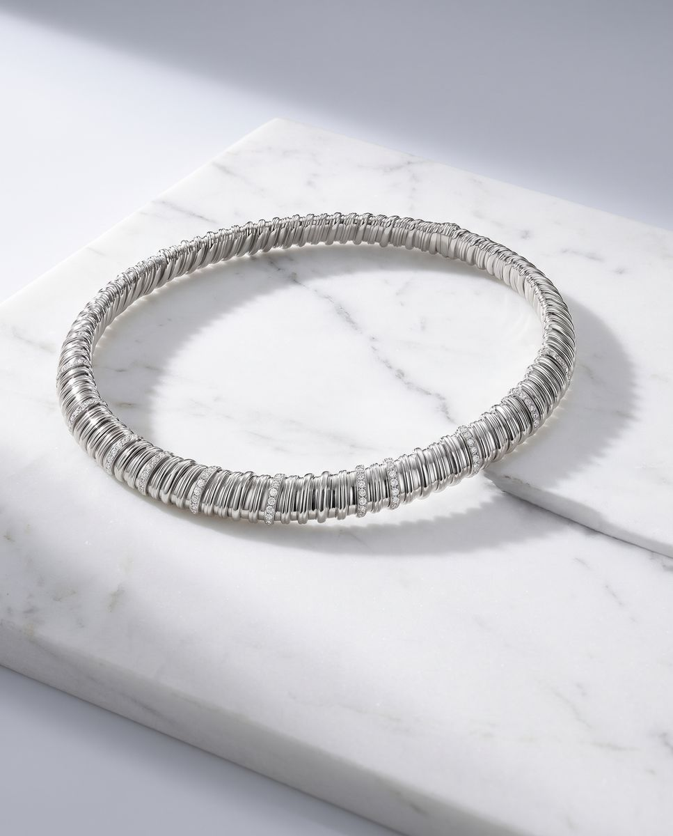 The Collar - Structural Diamond Choker — Levendi Jewellers, hero portrait