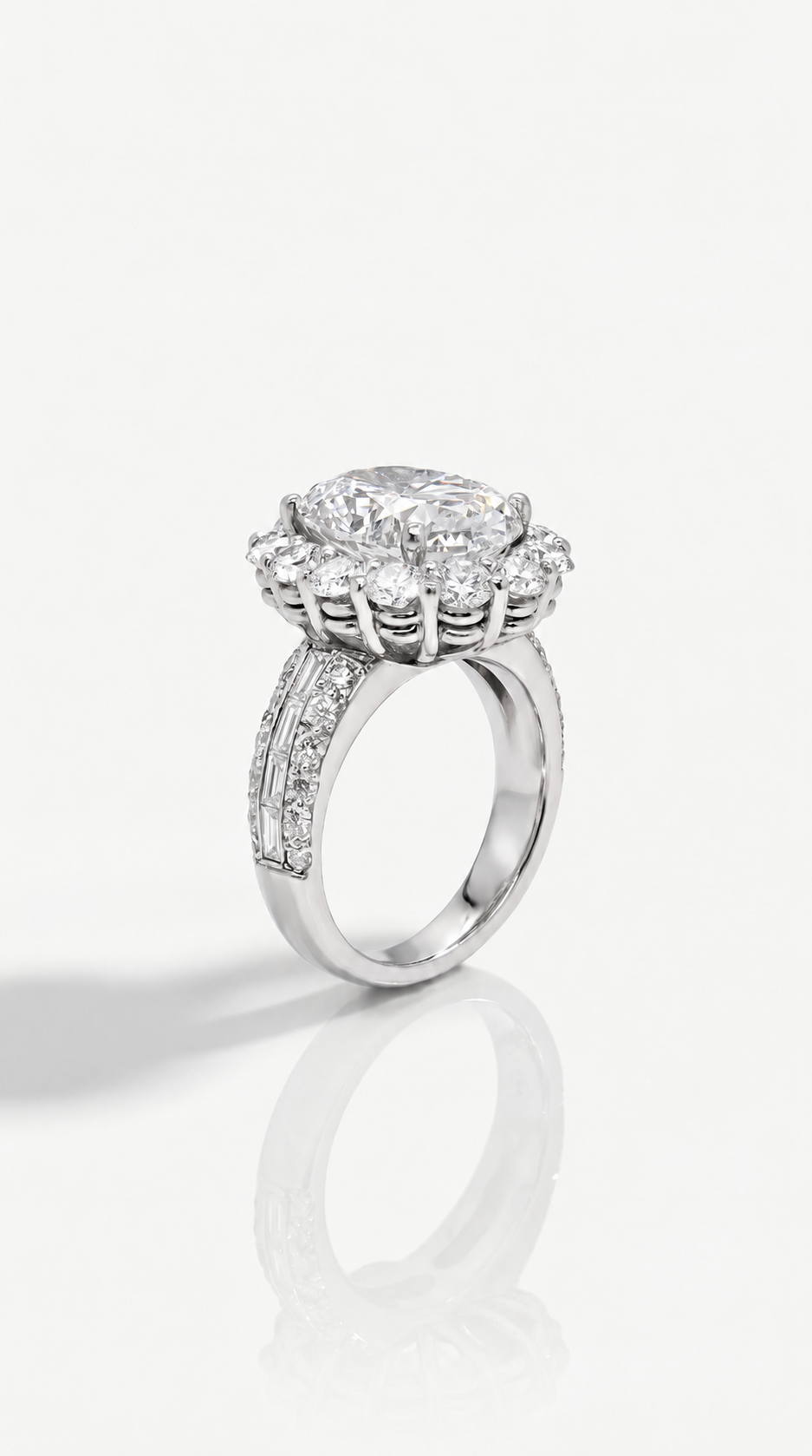 The Athena - Oval Diamond Ring